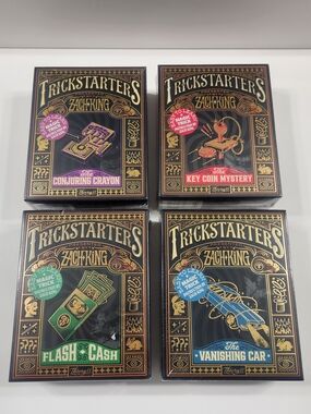 Set of 4 Trickstarters by Zach King Set of 4 Magic Trick Kits